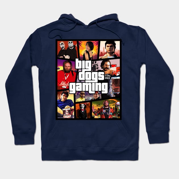 Big Dogs Gaming - GTA Game Cover Hoodie by naraic101